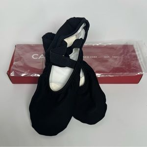 Capezio black cloth ballet slippers (sz. 10)
